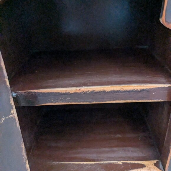 Original Art by Sylvia Wilson - Signed and Dated - OOAK - Small Wood Cabinet - Picture 11 of 11